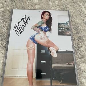 Monique Alexander & Kat Monroe Autographs Photo Print 8 x 10 glossy AVN Adult